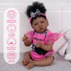 Milidool Black Reborn Baby Dolls Girl Lifelike Weighted African American