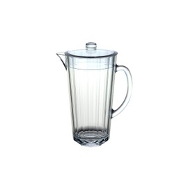 Jarra acrílico transparente con tapa 2,250 litros, ideal para agua, jugos y bebidas frías | CS-08 | BAUM BROTHERS