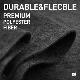 Halero 78"x40" Grey Underfelt Carpet for Speaker, Sub Box Carpet, Auto, RV, Boat, Marine, Truck, Car Trunk Felt Fabric Material