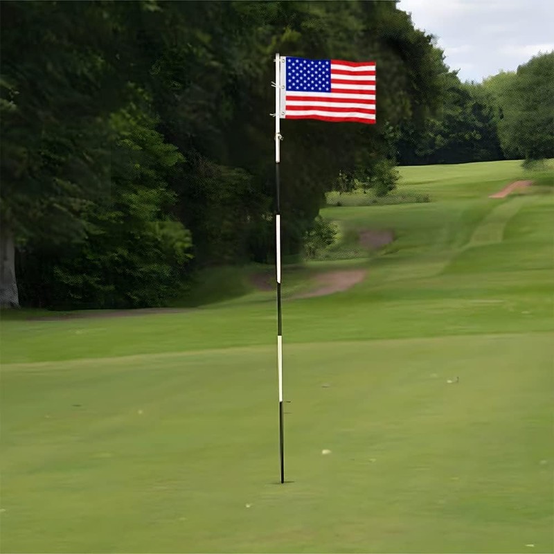 2BUT Standard Golf Flag Double Side American Golf Pin Flag