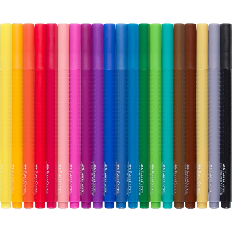 Faber-Castell 155310 - Felt Tip Pens Grip Colour Marker