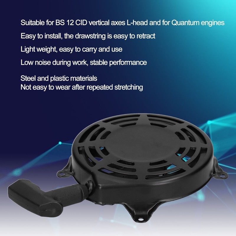 Recoil Starter Pull Engine Start Accessories Replacement with Screws for