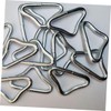 WOONEKY 45pcs Triangle Buckles for Trampoline Metal Rings for Safe