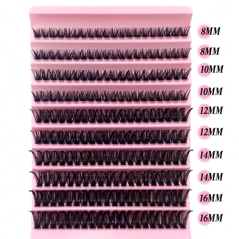 Segmental False Eyelash Set | 200pcs 30D/40D/60D/80D Natural Volume Lash