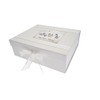 WHITE COTTON CARDS Baby Shower Memories, Large Keepsake Box, Silver