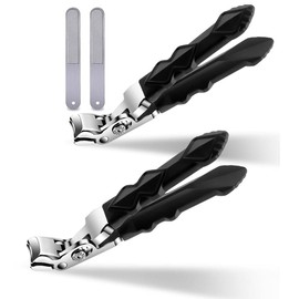 Pinafresa 2 Set Nail Clippers for Seniors,Toe Nail Clipper, Clipmaster Pro Toenail Clippers,Proclip Wide Jaw Opening Nail Clippers