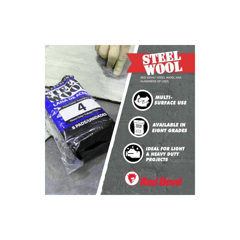 8 Pack #0000 Steel Wool 0320