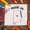 Small Made in Alabama Rubber Stamp - 1-3/16 Size -