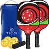 T TICCI Pickleball Paddles Set of 2, USAPA Approved Fiberglass