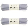 Puzeam 2 Pairs Oval Athletic Shoelaces 30 Colors 1/4" Half