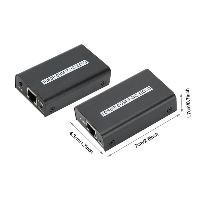 60M HD Multimedia Interface Single Cable Extender HDMI Network Transmission