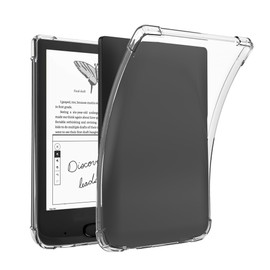 BOZHUORUI Clear Case for 6" Pocketbook Basic Lux 4 e-Reader - Lightweight TPU Transparent Flexible Soft Back Cover for Pocketbook 618 (Clear)