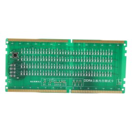 VBESTLIFE Computer Memory Tester, Desktop DDR4 Memory Tester, Forward Reverse Available, Memory Tester with LED for PC, PCB Material