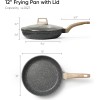 Carote 12" Nonstick Frying Pan Granite with Lid