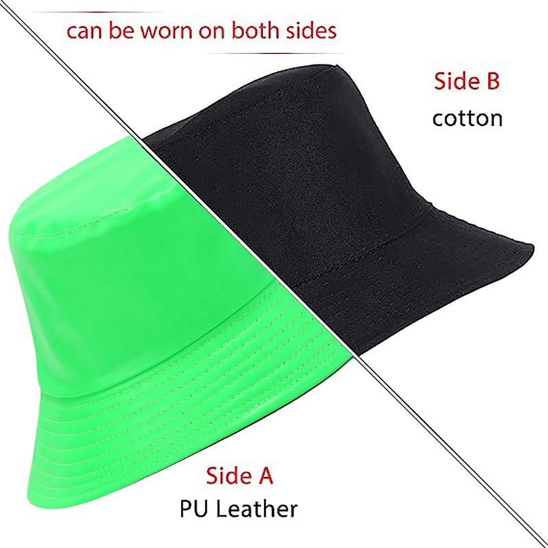 Joylife Metallic Bucket Hat Trendy Fisherman Hats Unisex Reversible Packable