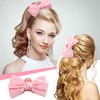 Yuxung 4 Count Large Pink Bow Claw Clips for Girls