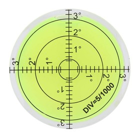 Round Spirit Level Bubble Level 60mm Diameter Measuring Tool Round Spirit Level with Scale for Camera Platform Balance