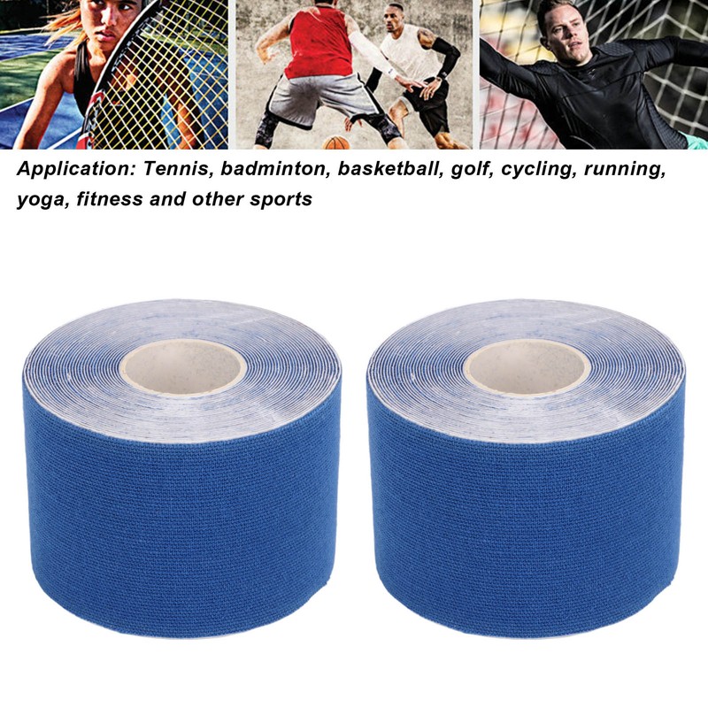 2PCS Athletic Kinesiology Tape 5cm Width 5m Length Muscle Sticker