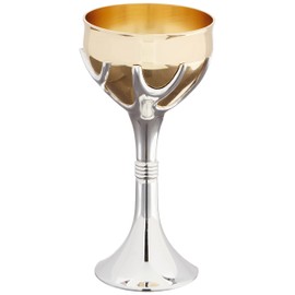 Rite Lite Tree of Life™ Kiddush Cup, Gold/Silver Shabbat Luxury Kiddush Goblet 6.5" Comes with A Beautiful Box