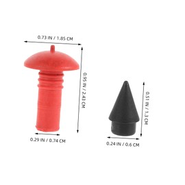 FELTECHELECTR Mushroom Tire Repair Kit Heavy Duty 10-Piece Set for Motorcycle and Car Universal Tubeless Plug Tool for Tire Repair Sturdy Rubber Inserts