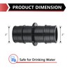 2-Pack EFIELD Poly PPSU Pex-A Expansion Fitting 2" X 2"