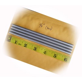 New Pack of 10 Pcs. Stainless Steel Round Rod 302, 1/4" (.250") (6.35Mm.) X 6" Long Versatile and Effective Lures for a Variety of Fish Species Ed022l03784