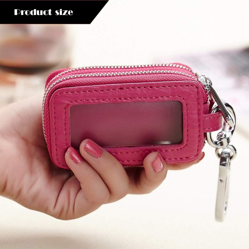 Rigral Men's Key Case, Smart Key Case, Genuine Leather, Double