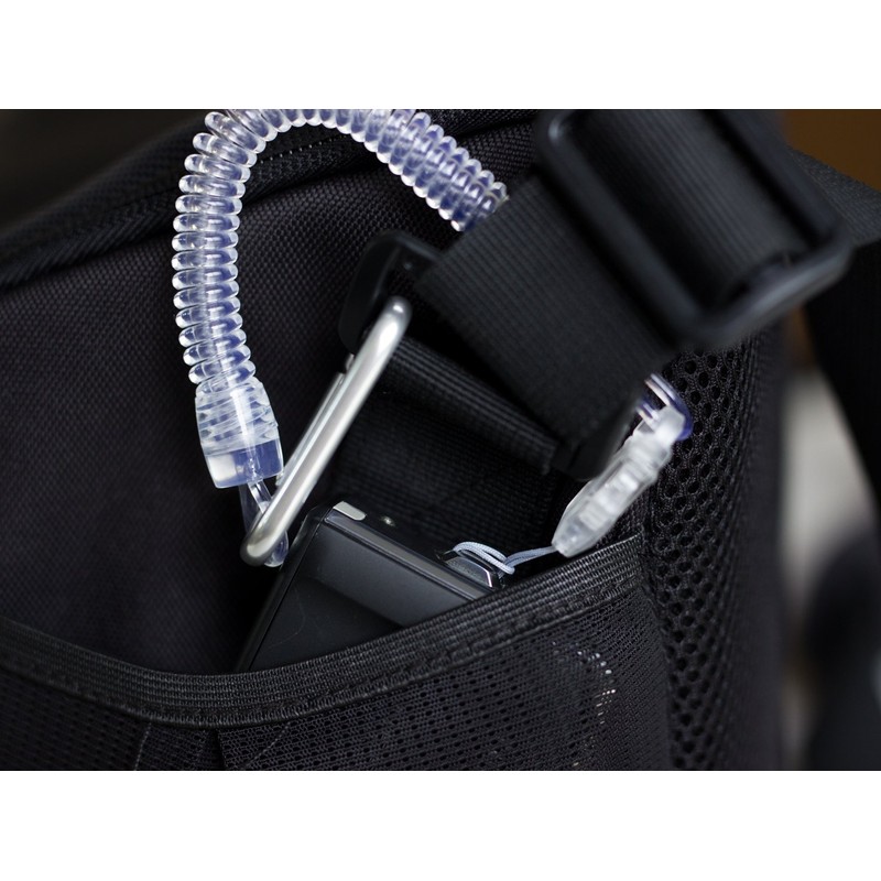 F.S.C. 極太バンジー ストラップ カラビナ 直径10mmコイル ブラック