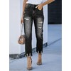 EVALESS Ripped Distressed Jeans Womens Trendy 2025 High Waisted Stretchy