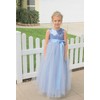 Heart Cutout Sequins Tulle Flower Girl Dress Social Events Parties