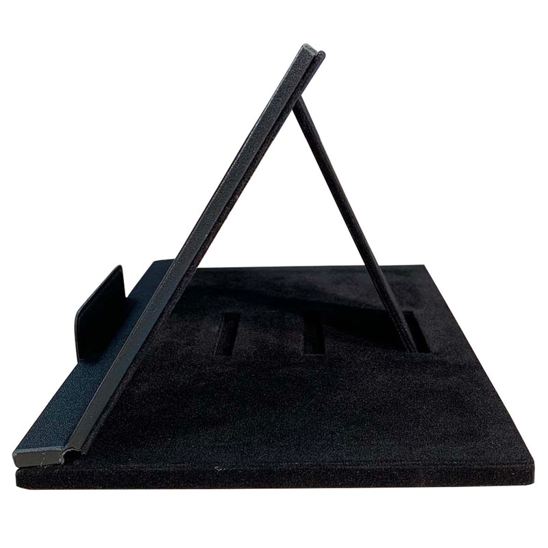 Dacasso Black Leather Tablet Stand