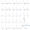Binxus 36 Pcs Acrylic Card Display Stand Clear Coin Holder