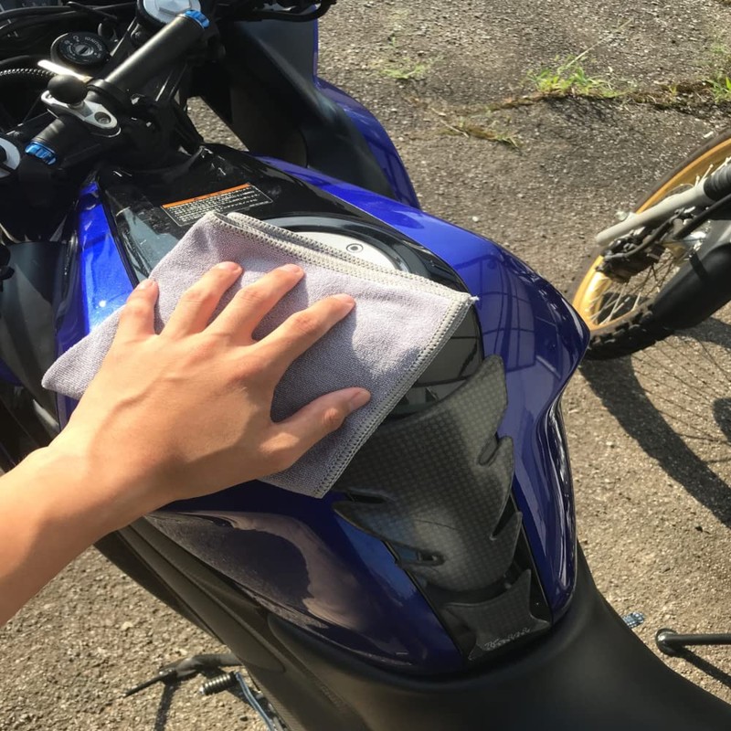 yamashiro YK-026 Microfiber Cloth for Motorcycles and Cars, Gray, 12.6