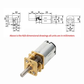 DC 12v Micro Speed Reduction Electric Gear Motor, 60RPM Speed Reduction Motor Mini Metal Gearwheel Gear Motor