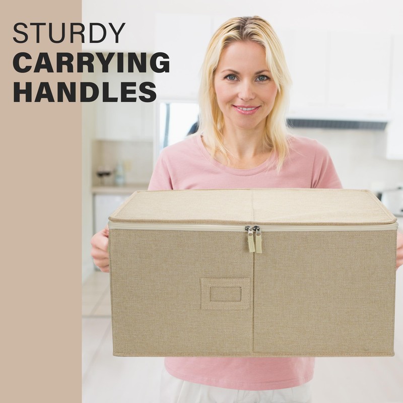 LotFancy Stemware Storage Container, Hard Shell, Large Wine Glass Storage