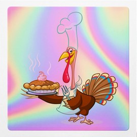 Holographic Decal Stickers of Turkey Premium Waterproof Vinyl Decal Stickers for Laptop Phone Accessory Helmet Car Window Mug Tuber Cup Door Wall Decoration NVCVER3g21251HO