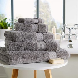 Olivia Rocco Egyptian Cotton Towels, Luxe Collection Towel 700 GSM, Bath Sheet Silver