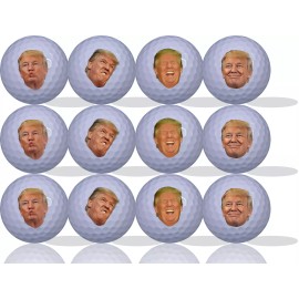 Unbranded Trump Funny Faces Golf Balls 12 Pack - Perfect Gift Idea