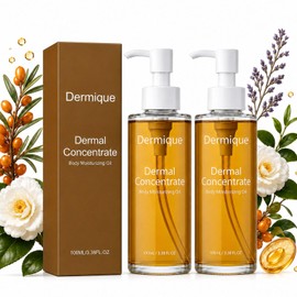 Dermiqua Actinic Keratosis Oil, Dermique Sun Damage Repair Body Oil, Moisturizing Botanical Oils with Vitamin C, Sea Buckthorn, Camellia Oil,for Uneven-Looking Skin,for Dry, Rough-Looking Skin (2pcs)