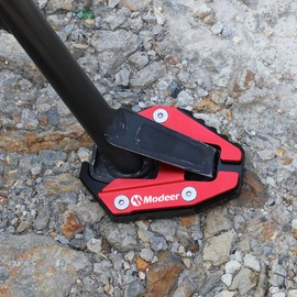 Modeer Motorcycle Stand Foot Side Stand for D.ucati Hypermotard 939 950 Diavel 1260 Desert X Sled Scrambler 1100 Supersport 950 Multistrada V4 1200 1260 Monster 937 1200 821 (Red)