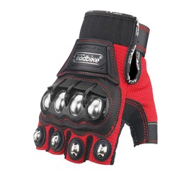 GlowTact Bike Gloves, Cycling Gloves, Merikensack, Self Defense Goods, Spring and Summer, Unisex (Mesh Breathable Enhancement Version) (Red, L)