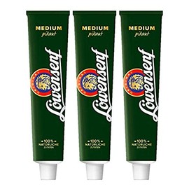 3 x German Mustard Düsseldorfer Löwensenf Medium 100g From Germany