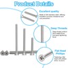Yinpecly 50Pcs 6-32 Machine Screws, Extra Long Outlet Screws