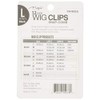 12 pcs Wig Clips Snap Comb Large 1 7/16" (Black)