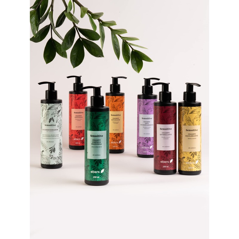 Ebers Sulphate-free repair shampoo 250 ml (biotin and horsetail) colour