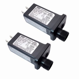 30V LED Controller with 8 Modes, JT-EL/FC300V0120-C Class 2 Power Supply Multifunctional Transformer, Low Voltage Transformer US Plug for LED Light (30v 0.12a 2packs)