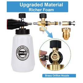 1.1 mm Orifice for Foam Cannon, Universal Foam Cannon Orifice 1.1mm for Snow Foam Lance Blaster, Brass Foam Cannon Tip for Pressure Washer Foam Cannon Nozzle Tips, 3000 PSI (2 Pack)