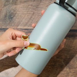 Die Cut Sticker Weasel, Geometric, Contour Vinyl Sticker 3 to 6 inches, (Waterproof Decal for Cars, Water Bottles, Laptops, Coolers), Large