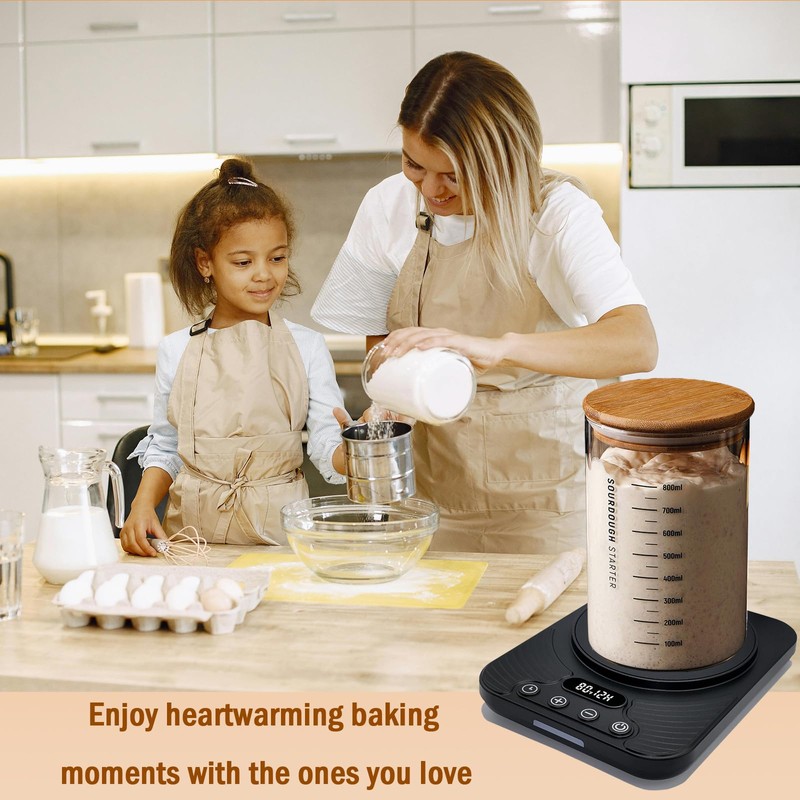 2025 Upgrade Sourdough Starter Warmer，Temperature Control Range 70°F-110°F, Accurate to