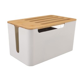 Diydeg Router Storage Box, Decorative Router Storage Rack with Modem Cable Router Cover, Organized Power Strip Cable Management Hider Rack for Home, Office, Bedroom, Living Room